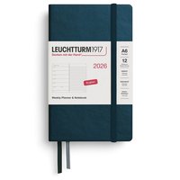 Kalender 2026 A6 Weekly Planner & Notebook Deep Sea