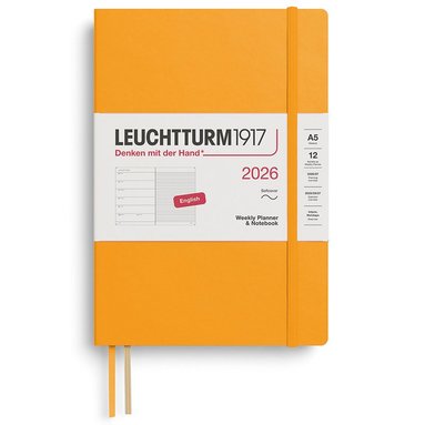 Kalender 2026 A5 Weekly Planner & Notebook Soft Rising Sun
