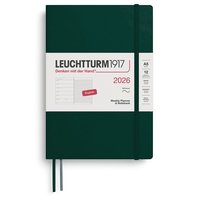 Kalender 2026 A5 Weekly Planner & Notebook Soft Forest Green