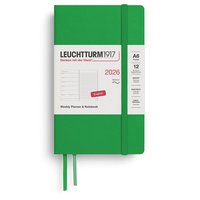 Kalender 2026 A6 Weekly Planner & Notebook Soft Spring Leaf