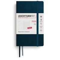 Kalender 2026 A6 Weekly Planner & Notebook Soft Deep Sea