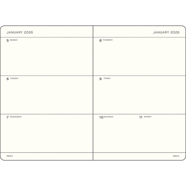 Kalender 2026 A5 Weekly Planner Soft Deep Sea, Övrigt