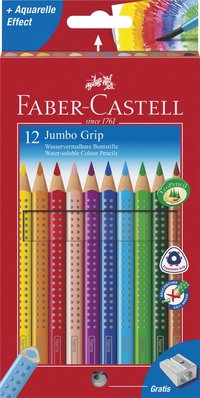 Färgpenna Jumbo Grip 12 färger