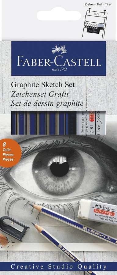 Skisset grafit 6 delar Faber-Castell, Övrigt