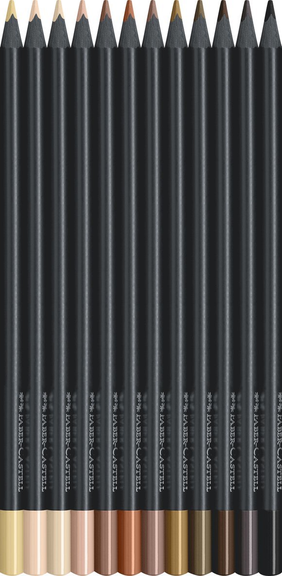 Färgpenna Black Edition hudton 12 färger, Övrigt