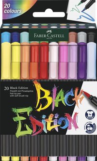 Penselpenna Black Edition set 20-pack