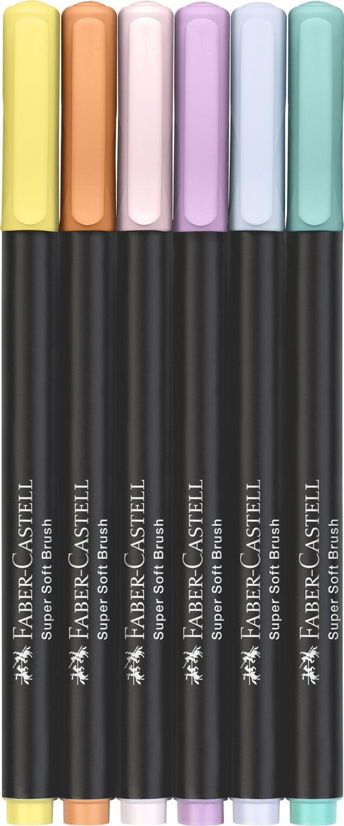 Penselpenna Black Edition set pastel 6-pack, Övrigt