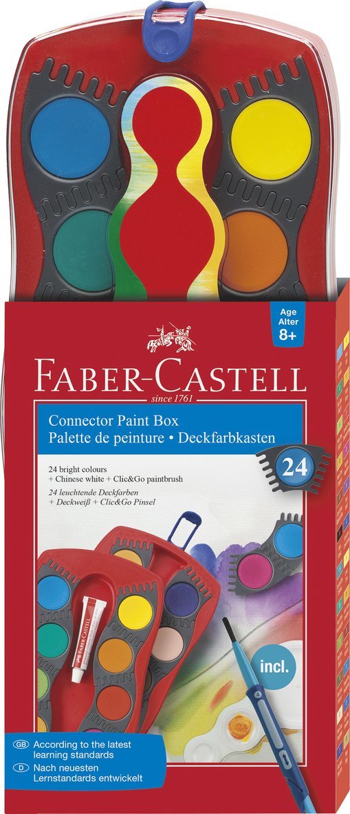 Färglåda Faber-Castell Connector 24 färger 1