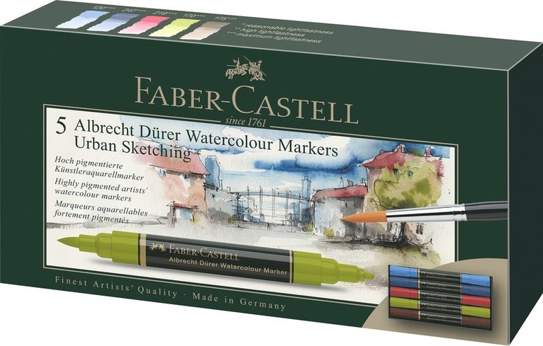 Markerpenna Faber-Castell Albrecht Dürer Watercolour 5 färger, Övrigt