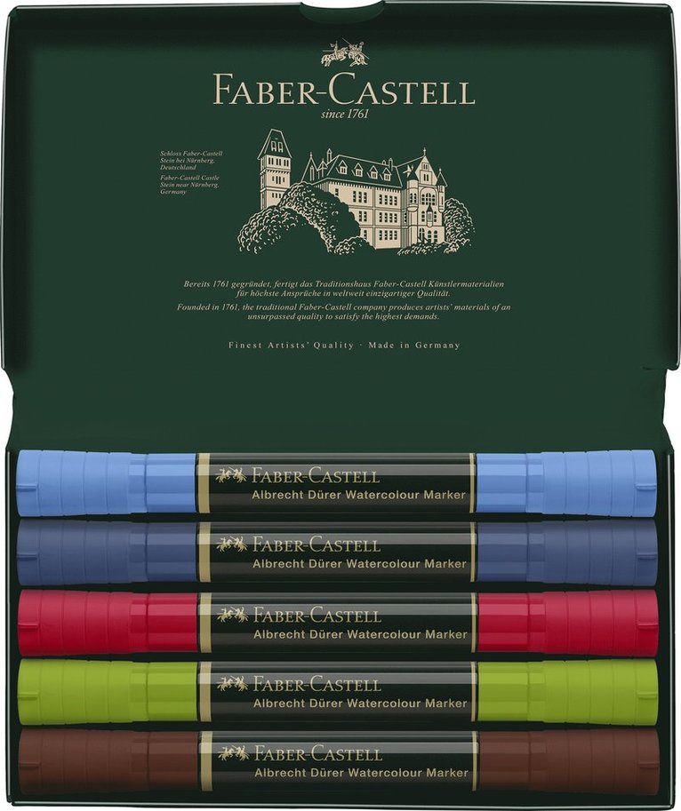 Markerpenna Faber-Castell Albrecht Dürer Watercolour 5 färger, Övrigt