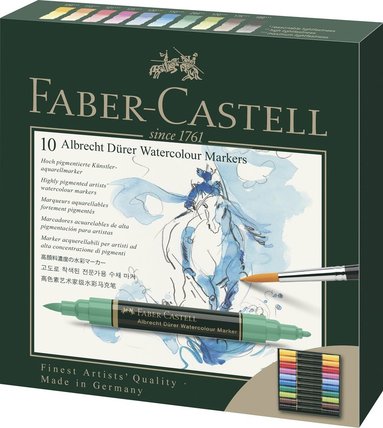 Markerpenna Faber-Castell Albrecht Dürer Watercolour 10 färger 1