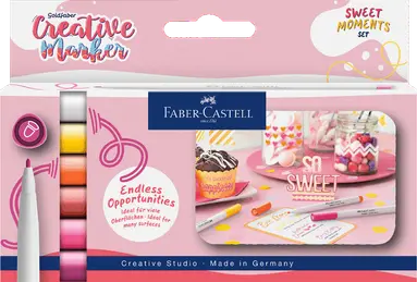 Tuschpenna Faber-Castell Goldfaber Creative Marker 1,5 - Sweet Moments 6 färger, Övrigt