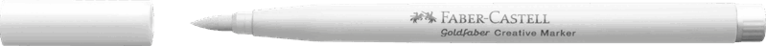 Tuschpenna Faber-Castell Goldfaber Creative Marker Brush - 501 White as snow, Övrigt