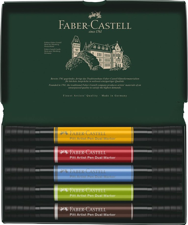 Tuschpenna Faber-Castell Pitt Artist Pen Dual Marker 5-pack, Övrigt