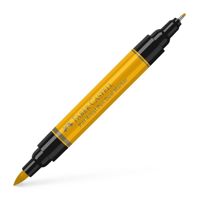 Tuschpenna Faber-Castell Pitt Artist Pen Dual Marker 109 - Dark chrome yellow, Övrigt