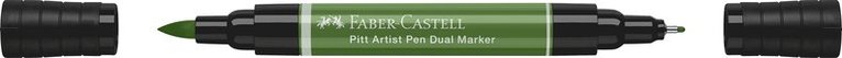 Tuschpenna Faber-Castell Pitt Artist Pen Dual Marker 167. Permanent green olive 1