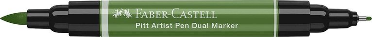 Tuschpenna Faber-Castell Pitt Artist Pen Dual Marker 167 - Permanent green olive, Övrigt