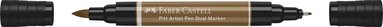 Tuschpenna Faber-Castell Pitt Artist Pen Dual Marker 180. Raw umber