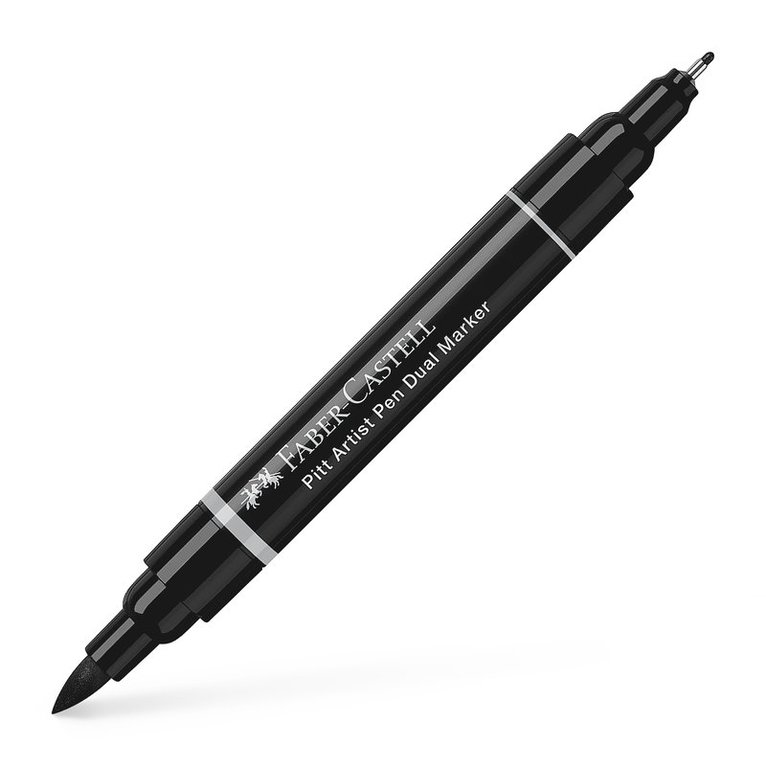 Tuschpenna Faber-Castell Pitt Artist Pen Dual Marker 199 - Black, Övrigt