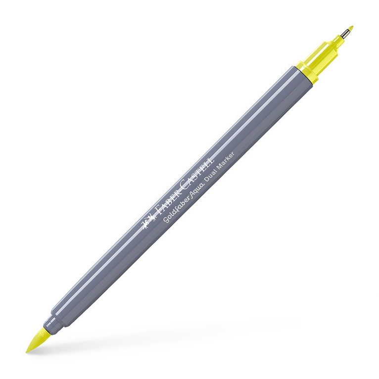 Tuschpenna Faber-Castell Goldfaber Aqua Dual Marker 205 - Cadmium yellow lemon, Övrigt