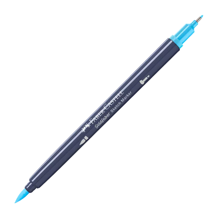 Tuschpenna Faber-Castell Goldfaber Sketch Marker - 164 Water Blue, Övrigt