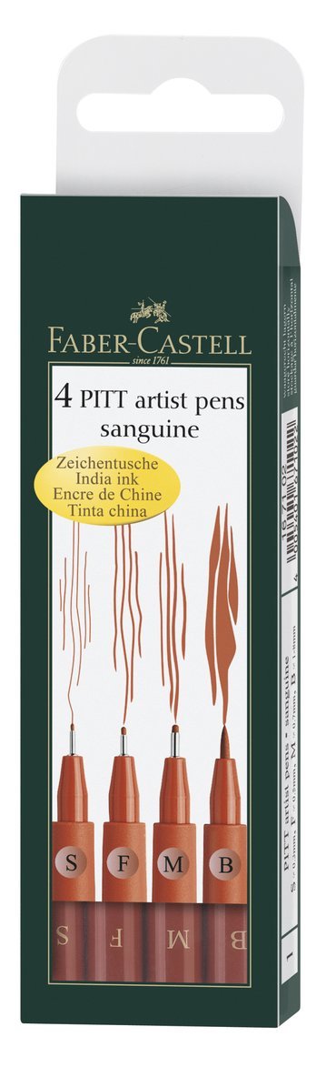 Pennset PITT Artist Pen 4-pack sanguine 1