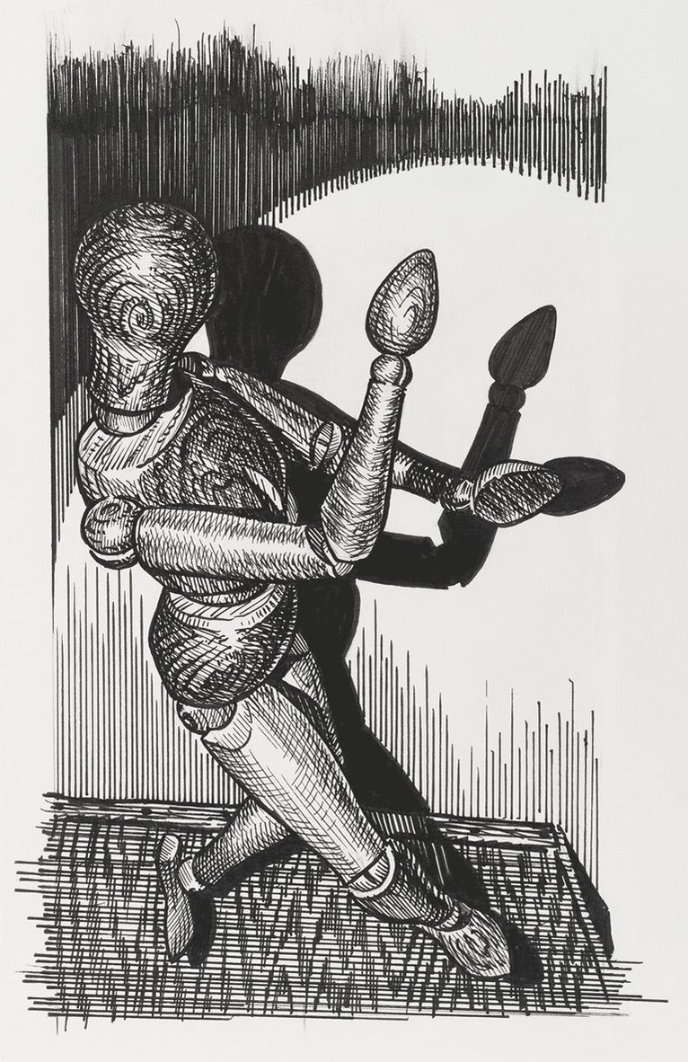 Tuschpenna PITT Artist Pen 6-pack 199 svart, Övrigt