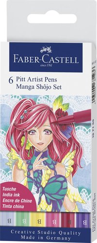 Pennset PITT Artist Pens Manga Shôjo Set