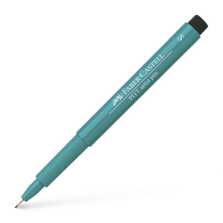 Tuschpenna S PITT Artist Pen blågrön 1