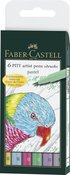 Tuschpenna Faber-Castell PITT Artist Pen Brush pastellfärger 6 färger, Övrigt