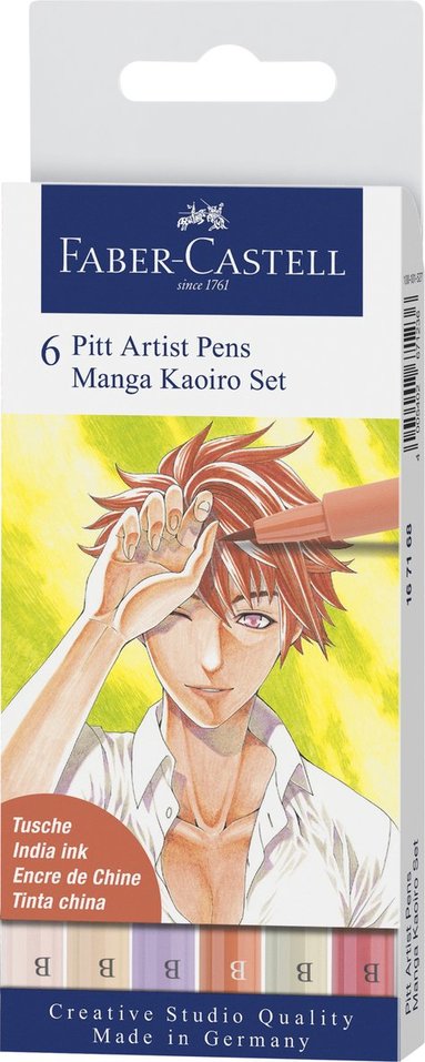Tuschpenna Faber-Castell PITT Artist Pens Manga Kaoiro Set, Övrigt