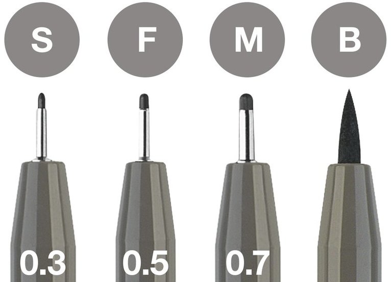 Tuschpenna PITT Artist Pen 4-pack 273 grå, Övrigt