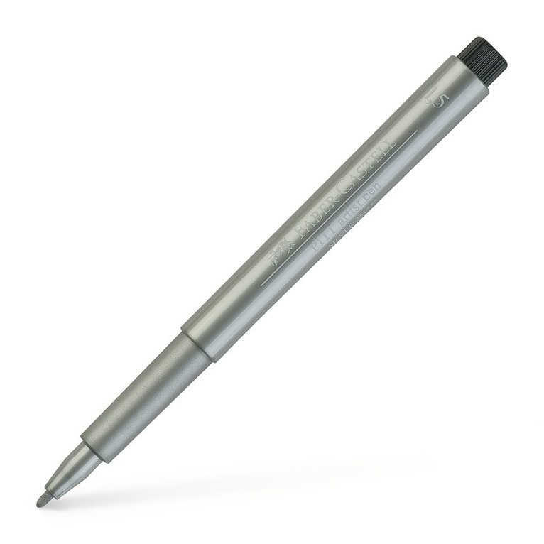 Fiberspetspenna 1,5 PITT Artist Pen silver 1