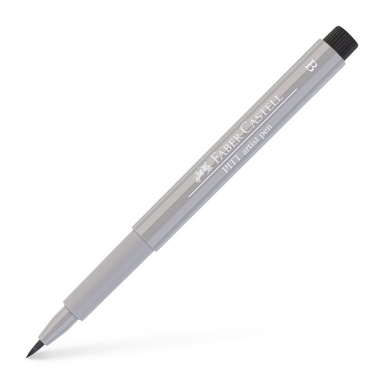 Fiberspetspenna B PITT Artist Pen varm grå 1
