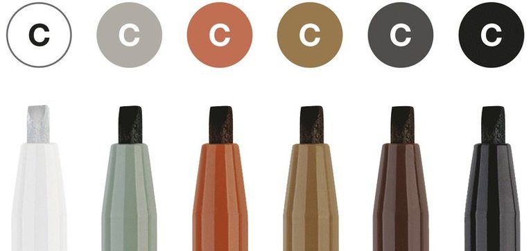 Kalligrafipenna Faber-Castell Pitt Artist Pen Calligraphy 6-pack, Övrigt