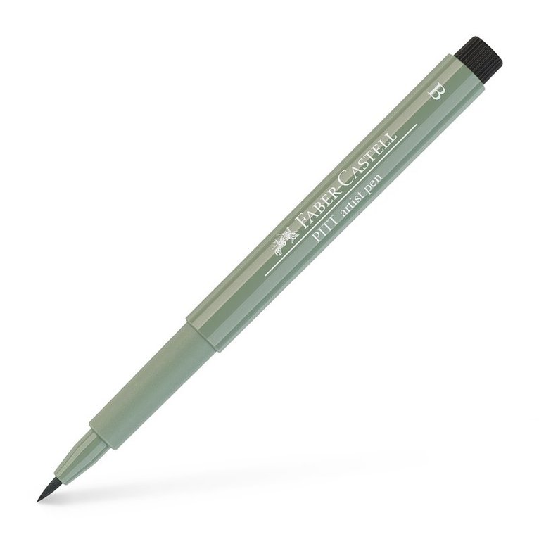 Fiberspetspenna B PITT Artist Pen mild grön 1