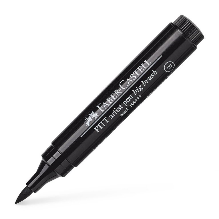 Fiberspetspenna B PITT Artist Pen Big Brush svart 1