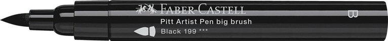 Tuschpenna PITT Artist Pen B Big Brush svart, Övrigt
