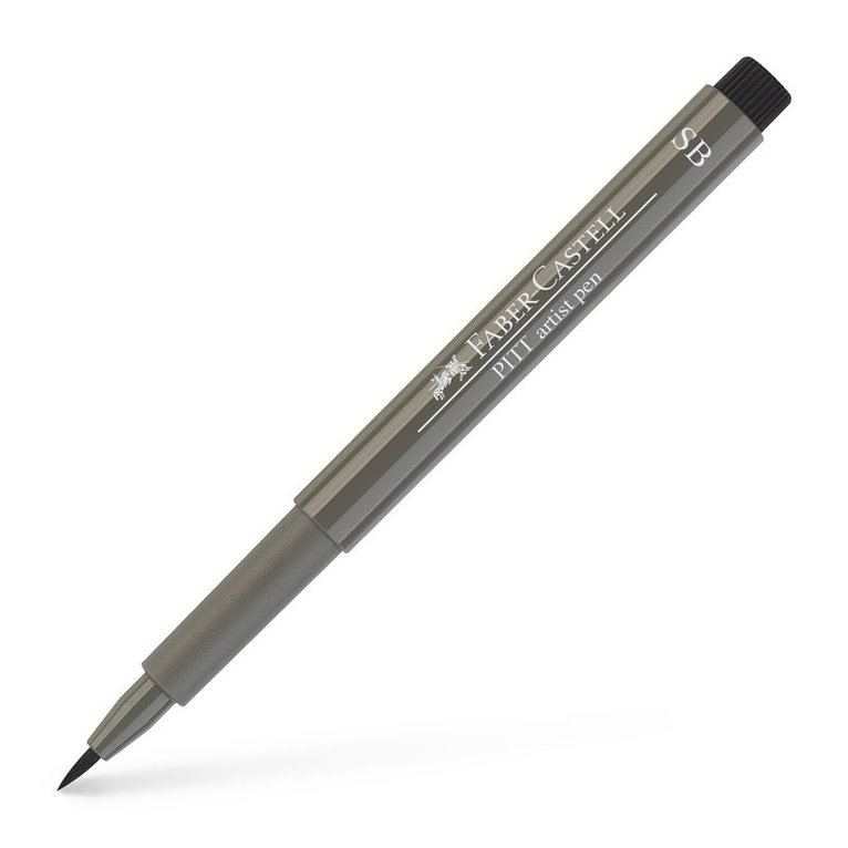 Tuschpenna SB PITT Artist Pen varm mellangrå 1