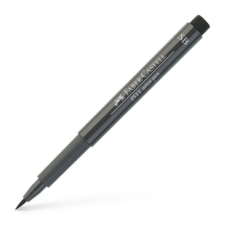 Tuschpenna SB PITT Artist Pen varm mörkgrå 1