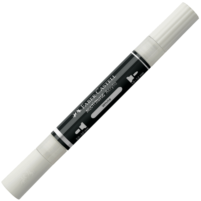 Tuschpenna Faber-Castell Multimark Acrylic - 101 White, Övrigt