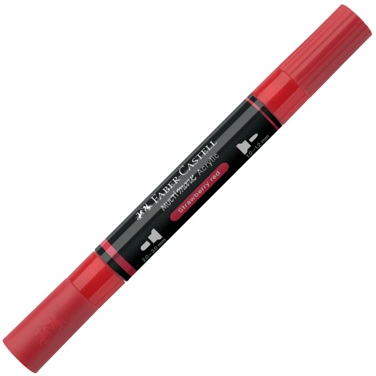 Tuschpenna Faber-Castell Multimark Acrylic - 219 Strawberry red, Övrigt