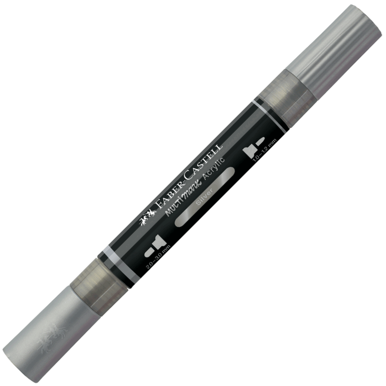 Tuschpenna Faber-Castell Multimark Acrylic - 251 Silver, Övrigt