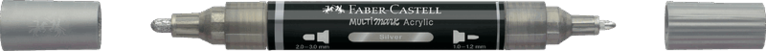 Tuschpenna Faber-Castell Multimark Acrylic - 251 Silver, Övrigt