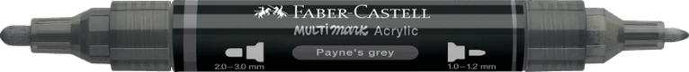 Tuschpenna Faber-Castell Multimark Acrylic - 181 Payne's grey, Övrigt