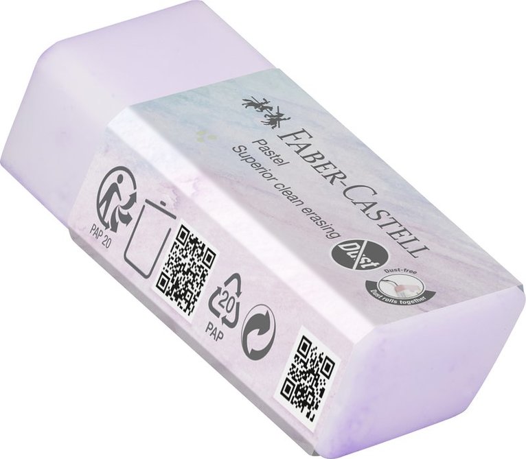 Radergummi Pastell dammfritt pastell, Övrigt