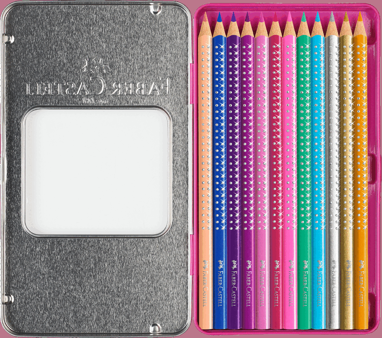 Färgpenna Faber-Castell Sparkle 12 färger, Övrigt