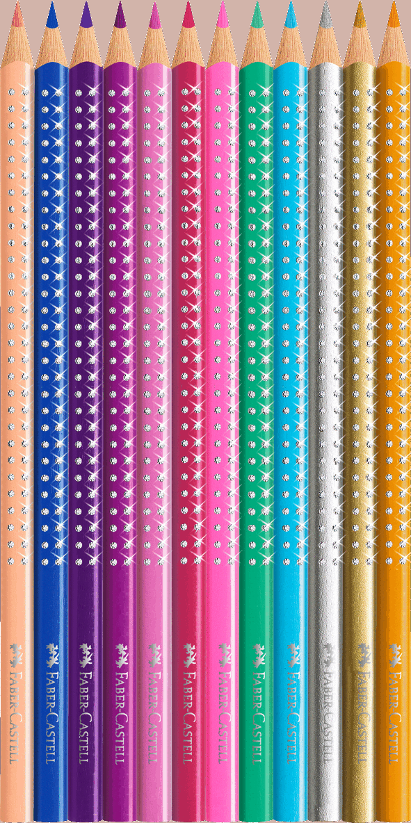 Färgpenna Faber-Castell Sparkle 12 färger, Övrigt