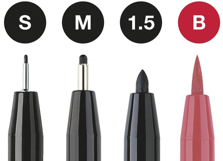 Pennset Faber-Castell Pitt Artist Pen Hand Lettering 4-pack, Övrigt