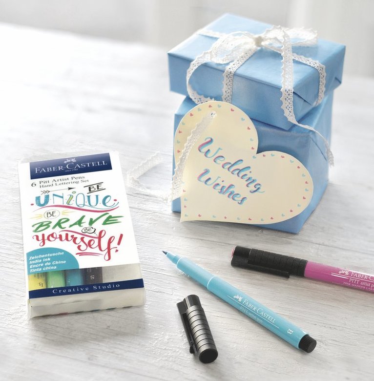 Pennset Faber-Castell Pitt Artist Pen Hand Lettering 6-pack Pastel, Övrigt